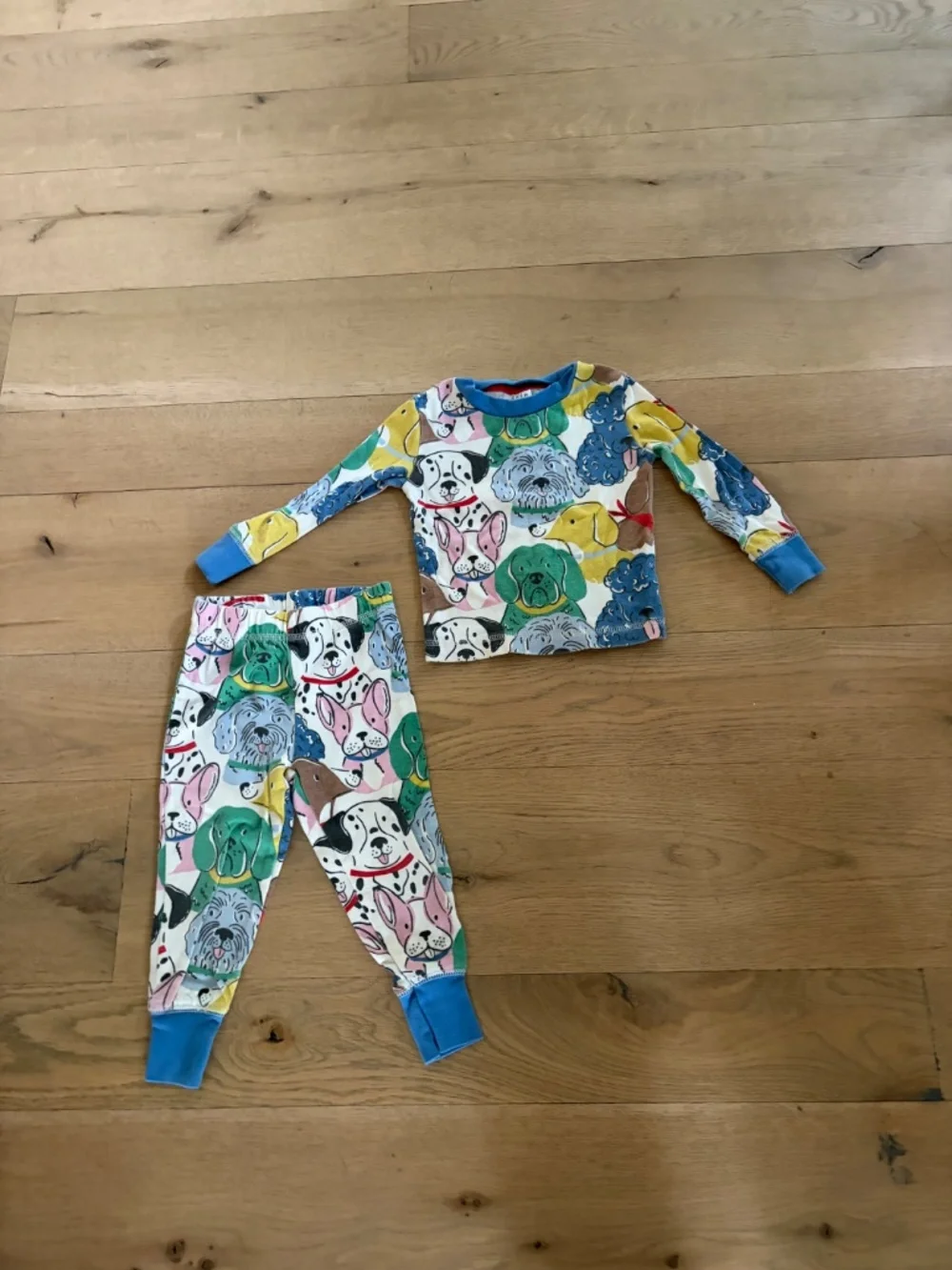 MINI BODEN KID BABY DOG  LONG SLEEVE PJ PAJAMA SET 18 24 MONTHS